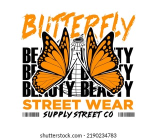 butterfly aesthetic graphic design, for creative clothing, for streetwear and urban style t-shirts design, hoodies, etc