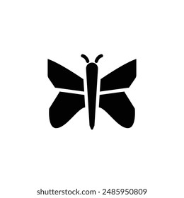Butterfly animal icon solid style