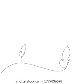 Schmetterlingstierlinienzeichnung, Vektorgrafik