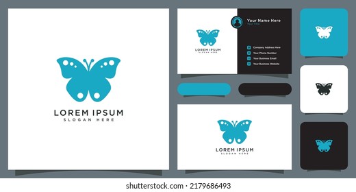 vector de diseño del logotipo de la mariposa