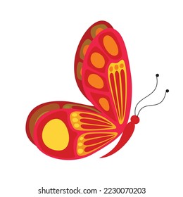 butterfly animal vector illustration icon image
