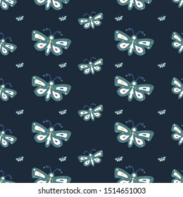 Butterfly Animals Pattern Design Vector