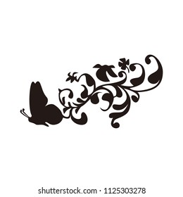 butterfly animals vector logo