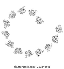 butterfly arranged flying animal decoration