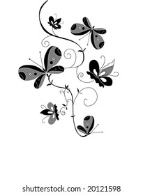 the butterfly art ornament