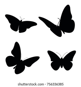 Butterfly background black