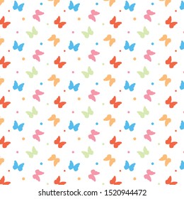 butterfly background Seamless. summer background vector 