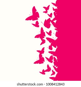 Butterfly Background Silhouette Illustration Stock Vector (Royalty Free ...