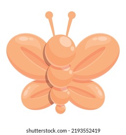 Butterfly balloon icon cartoon vector. Animal toy. Art party