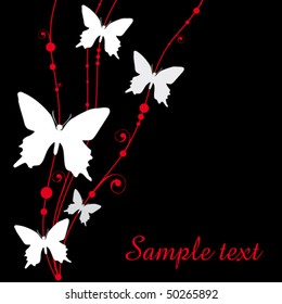  Butterfly. Beautiful abstract vector illustration.