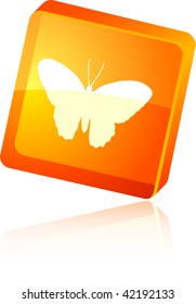 Butterfly beautiful icon. Vector illustration.