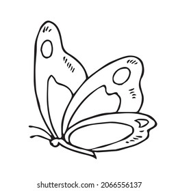 Butterfly Beautiful line art,Butterfly sketch,vector art,outline drawing illustration