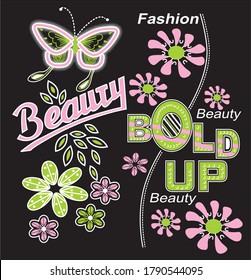 Butterfly Beauty Design Vector Illustration.