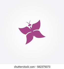 butterfly beauty icon logo spa