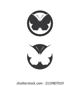 Butterfly and beauty  logo design animal, insect, conceptual simple Vector and  illustration
