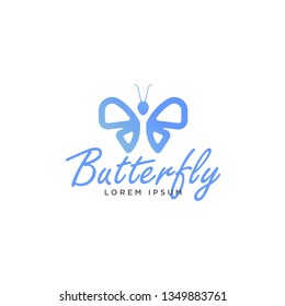 butterfly beauty logo template