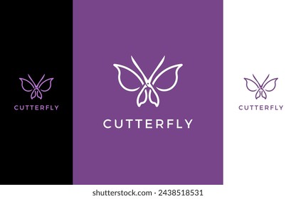 Butterfly beauty salon modern logo