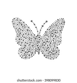 Butterfly in black design 