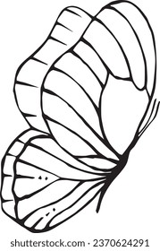 Butterfly black line art tattoo design poster print painting art room decor wall design abstract inspiration palette sketch nature study artist inspired summer spring wedding vibe insect wings wing