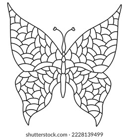 butterfly black and white tribal tattoo design