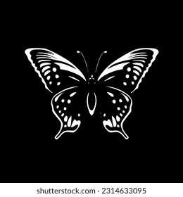 Mariposa | Ilustración del vector negro y blanco
