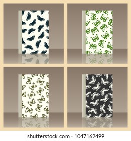 Butterfly and Book. Realistic image of the object with reflection