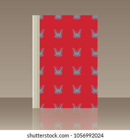 Butterfly and Book. Realistic image of the object with reflection