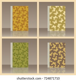 Butterfly and Book. Realistic image of the object with reflection