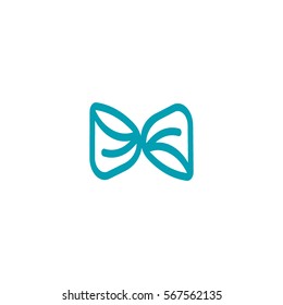 butterfly, bow, icon