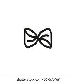 butterfly, bow, icon