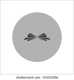butterfly, bow, icon
