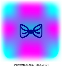butterfly, bow, icon