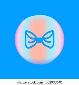 butterfly, bow, icon