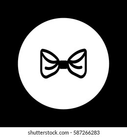 butterfly, bow, icon