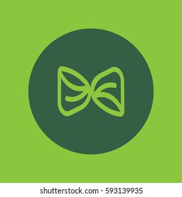 butterfly, bow, icon