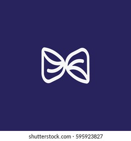butterfly, bow, icon