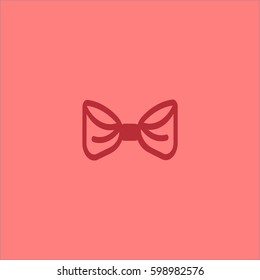 butterfly, bow, icon