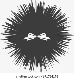 butterfly, bow, icon