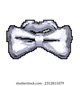 butterfly bow tie game pixel art retro vector. bit butterfly bow tie. old vintage illustration