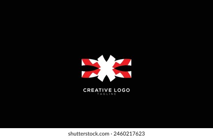 BUTTERFLY BOWTIE Abstract initial monogram letter alphabet logo design