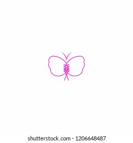 Butterfly and bra logo design