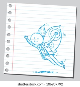  Butterfly businessman