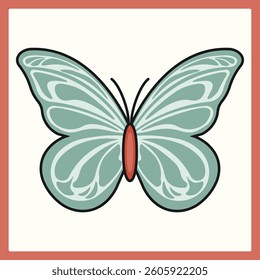 Butterfly butterflies vector illustration flying