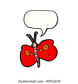 caricatura de mariposa