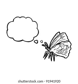 personaje de caricatura de mariposa