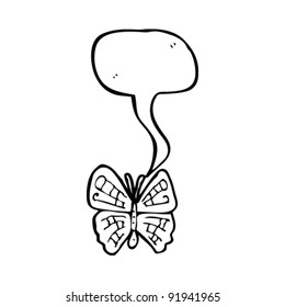 personaje de caricatura de mariposa