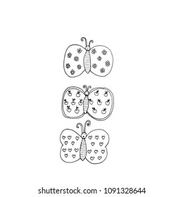 Butterfly cartoon Vceter