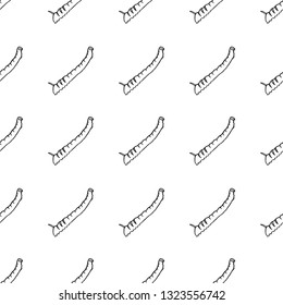butterfly caterpillar seamless pattern isolated on white backgro