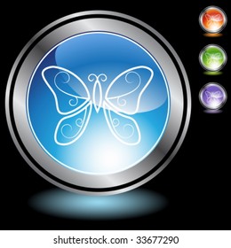 butterfly chrome crystal