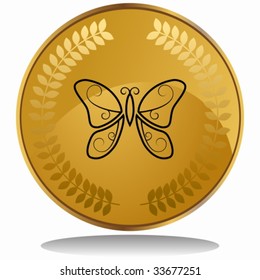 butterfly coin